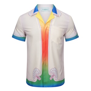 $34.00,Casablanca Cuban collar Multi Color print shirt Short Sleeve shirt # 257602