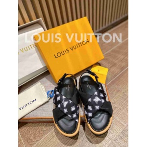 $75.00,Louis Vuitton crossover straps Pool Pillow Comfort Sandals in 259127