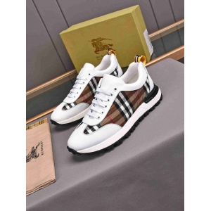$89.00,Burberry Beige Check Almond toe Low Top Lace Up Sneakers For Men in 259232