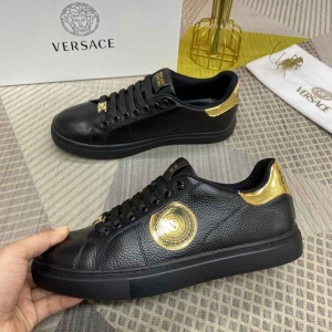 $85.00,Versace Lace Up Sneaker Unisex in 259406