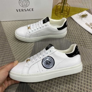 $85.00,Versace Lace Up Sneaker Unisex in 259407