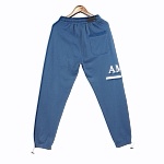 Amiri Blue Drawstring Logo Print Sweatpants # 257524, cheap Amiri Sweatpants