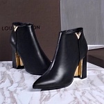 Louis Vuitton Pointed Toe Side Zipper Ankle Boot For Women in 257750, cheap Louis Vuitton Boots