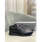 Prada Leather Low Top Lace Up Sneaker Unisex in 259356
