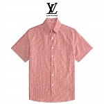 Louis Vuitton Short Sleeve Shirt For Men # 262939, cheap Louis Vuitton Shirts