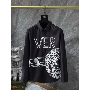 $35.00,VersaceVersace Long Sleeve Shirts For Men # 263333