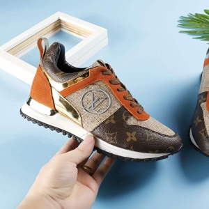 $89.00,Louis Vuitton Run Away Leather Sports Shoes # 265407
