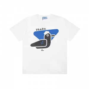 $35.00,Prada Short Sleeve T Shirts Unisex # 265688