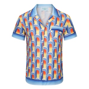 $33.00,Casablanca Cuban Collar Short Sleeve Shirts For Men # 265748