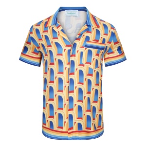 $33.00,Casablanca Cuban Collar Short Sleeve Shirts For Men # 265749