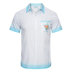 $33.00,Casablanca Cuban Collar Short Sleeve Shirts For Men # 265750