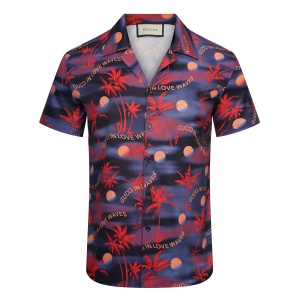 $33.00,Gucci Collar Short Sleeve Shirts For Men # 265759