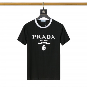 $25.00,Prada Crew Neck Short Sleeve T Shirts For Men # 266056