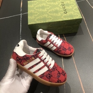 $65.00,Gucci x Adidas GG Canvas Sneaker For Kids # 266068