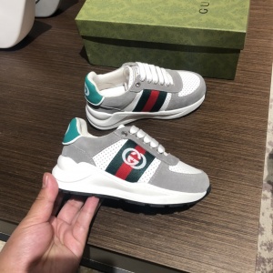 $65.00,Gucci Leather Sneaker For Kids # 266076