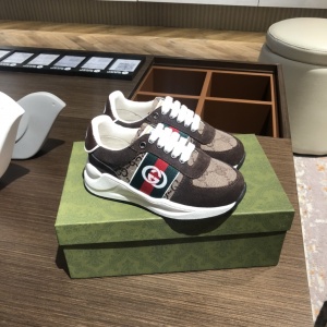 $65.00,Gucci Leather Sneaker For Kids # 266077