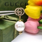 Gucci Faux Pearl Interlocking G Earrings # 265294, cheap Gucci Earrings
