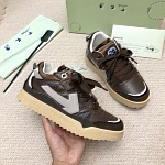 Off White Sponge leather and neoprene sneakers # 265425