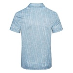 Dior Collar Short Sleeve Shirts For Men # 265754, cheap Dior Shirts