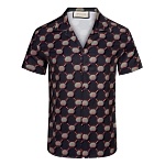 Gucci Collar Short Sleeve Shirts For Men # 265758