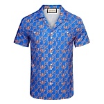 Gucci Collar Short Sleeve Shirts For Men # 265760