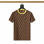 Fendi Crew Neck Short Sleeve T Shirts For Men # 266032