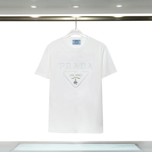 $26.00,Prada Short Sleeve T Shirts Unisex # 267377