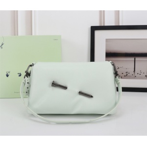 $165.00,Off White Off White Nail Detailed Clutch Bag # 268936