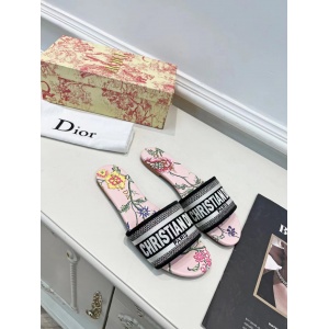 $55.00,Dior Dway Canvas Slide For Women # 269053