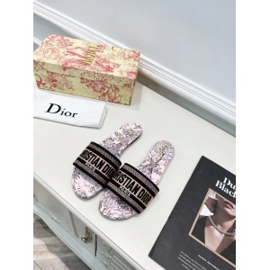 $55.00,Dior Dway Canvas Slide For Women # 269054