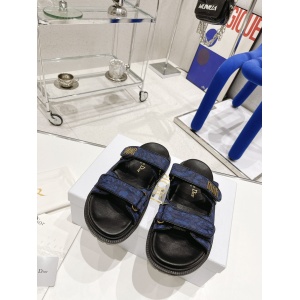 $85.00,DIOR Dioract Sandal Blue and Black Technical Fabric # 269104