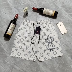 $27.00,Louis Vuitton Monogram Print Shorts For Men # 269524