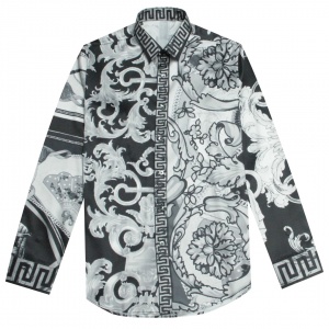 $55.00,Versace Baroque Print Long Sleeve Shirts For Men # 269713