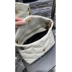 YSL Saint Laurent Loulou Puffer Small Off White Tweed Shoulder Bag # 268796, cheap YSL Satchels