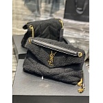YSL Saint Laurent Loulou Puffer Small Off White Tweed Shoulder Bag # 268797, cheap YSL Satchels