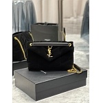 YSL Saint Laurent Loulou small quilted suede shoulder bag # 268799