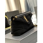 YSL Saint Laurent Loulou small quilted suede shoulder bag # 268803, cheap YSL Satchels