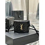 YSL June quilted patent leather cross body bag For Women # 268816, cheap YSL Satchels