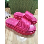 Gucci Angelina Quilted Leather Platform Slides For Women # 269081