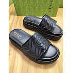 Gucci Angelina Quilted Leather Platform Slides For Women # 269083