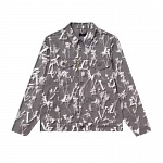 Louis Vuitton DNA Leaf Denim Jacket Jacket For Men # 269502, cheap LV Jackets