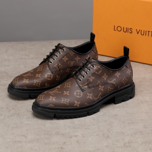 $89.00,Louis Vuitton Monogram Print Lace Up Shoes For Men # 271516