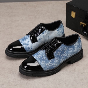 $89.00,Louis Vuitton Monogram Print Lace Up Shoes For Men # 271522