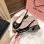 Miumiu Chunky Heel Pumps For Women # 271435, cheap Miumiu Dress Shoes
