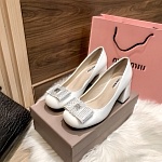 Miumiu Chunky Heel Pumps For Women # 271439, cheap Miumiu Dress Shoes