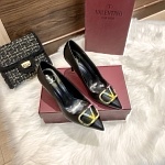 Valanetino Garavani VLogo leather High Heel pumps For Women # 271455