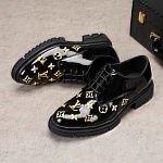Louis Vuitton Monogram Embroidered Lace Up Shoes For Men # 271513, cheap For Men
