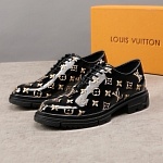 Louis Vuitton Monogram Embroidered Lace Up Shoes For Men # 271514