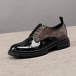 Louis Vuitton Monogram Print Lace Up Shoes For Men # 271521, cheap For Men