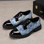 Louis Vuitton Monogram Print Lace Up Shoes For Men # 271522